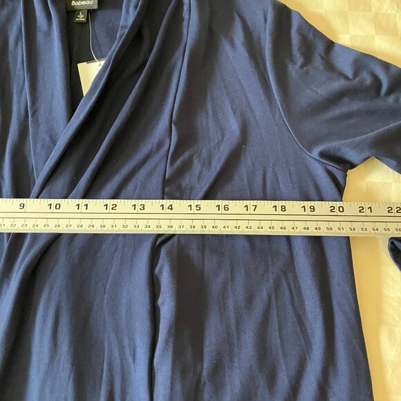 Bobeau Women's Jacket/Blazer/Top Open front Navy Blue Size L - Picture 7 of 10